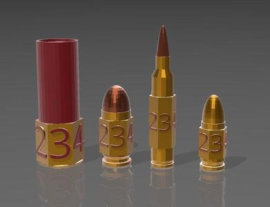 Bullet Six Sided Dice