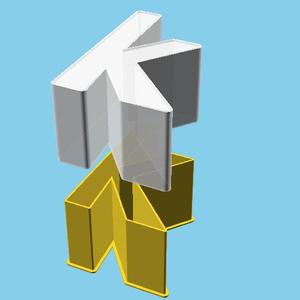 LATIN SMALL LETTER K, nestable box (v1)