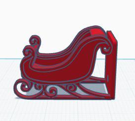 Santa's sleigh toilet paper holder