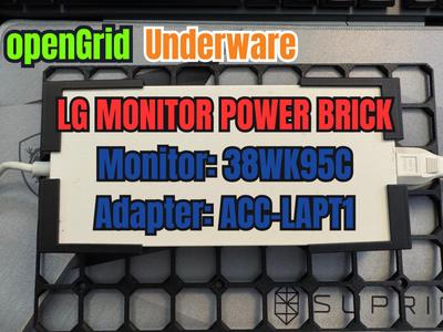 openGrid LG Montior Power Brick Mount | Underware