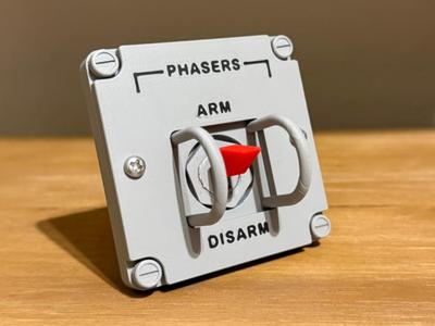 Star Trek Phasers Arm/Disarm Sci-Fi Toggle Switch
