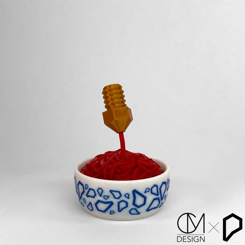 Small Pasta Bowl Container - holds pencils or decorative nozzle