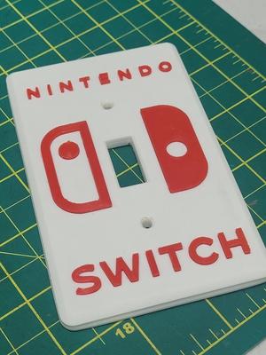 Nintendo Switch Single Gang Light Switch Cover