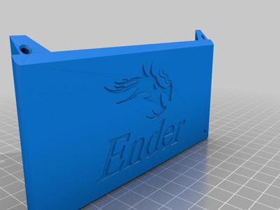 Ender 3 V2 External Electronics Box Front Panel With Logo