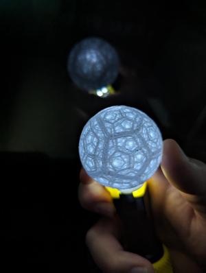 3D Pano Lithophane String Light Cover
