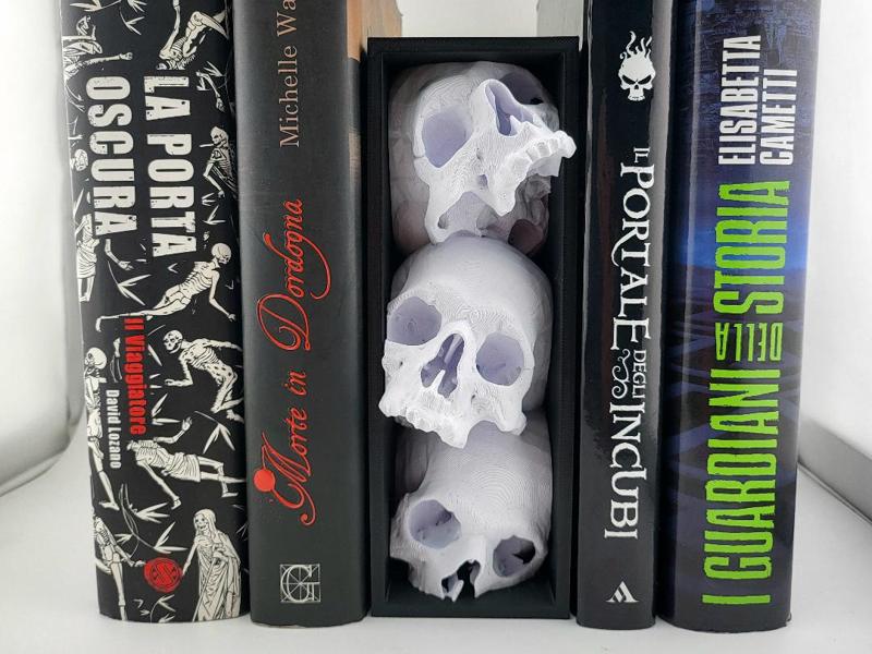 book nook three skull