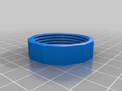 1 7/16-12 threaded nut for lampshade 