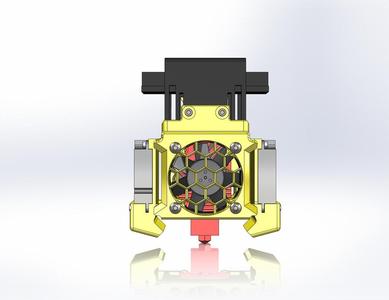 Sapphire Plus / Sp-5 main carrier for XCR3D 2in1 v6 (remix) + Side Cooler for 4010 blower(remix)