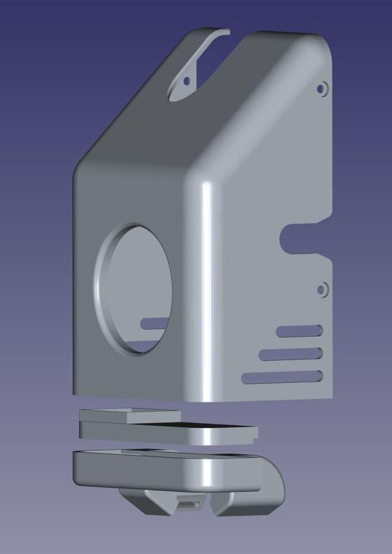 TwoTrees SK1 Lüftergehäuse und Bauteilkühlung für Standard-5015-Radiallüfter