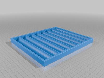 1-Inch Slot Tray