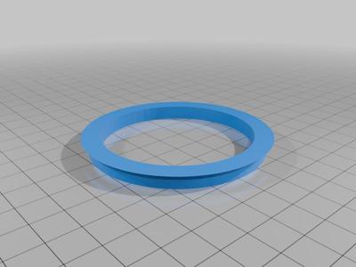 Hub Centric Ring to fit 66.6mm (commonly Mercedes) wheel to 57.1mm (commonly Volkswagen) hub bore 