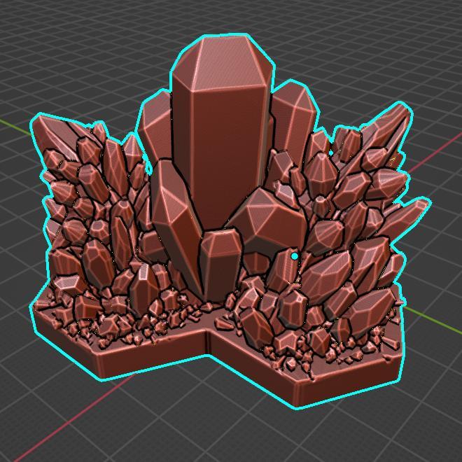 Frosthaven Crystal - 3 Hex - Fixed