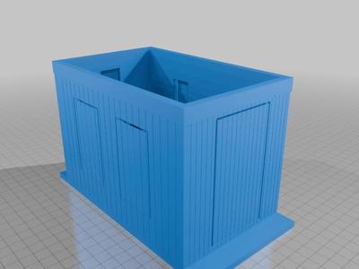 1:24 Bobber Caboose frame (single 4-wheel truck)