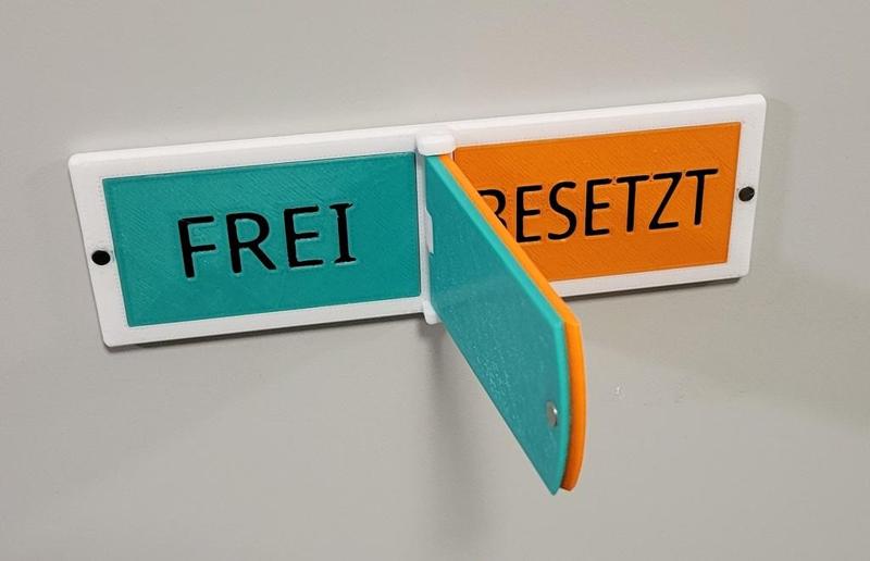 free/busy sign - frei/belegt schild