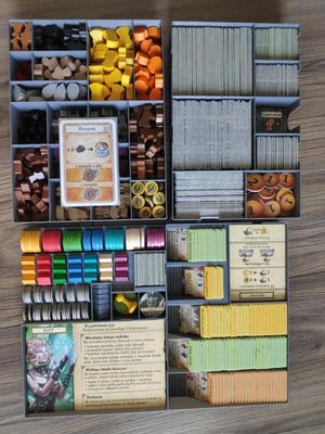 Caverna base game + Forgotten Folk expansion game organizer