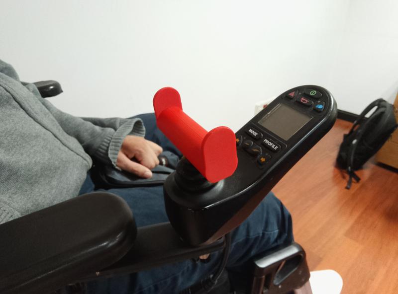 Pomo en "U" para silla de ruedas ("U" shaped knob for wheelchair)