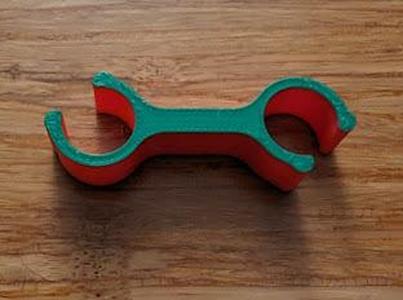 ski pole clip for narrower 13mm carbon ski poles