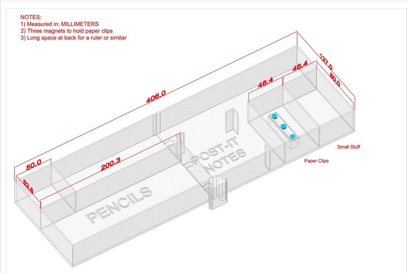 Organizer for Under the Laptop Stand