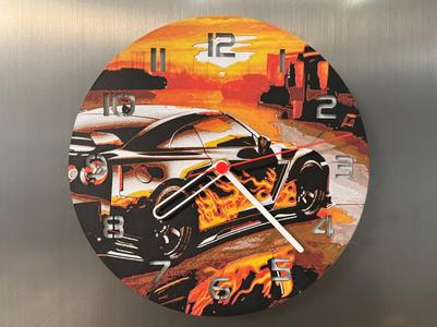 Wall / Desk Clock Nissan R35 GTR HueForge