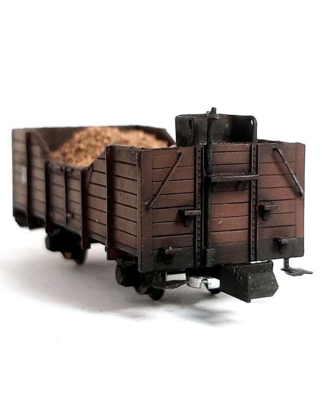 TTm and H0m scale, 1000mm narrow gauge open freight car / gondola
