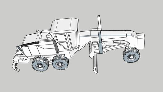Motor Grader (Scale 1:100)