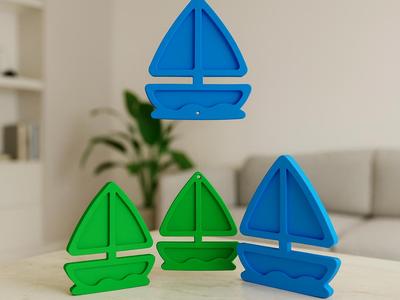 Sailboat Decor or Mobile
