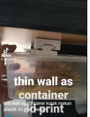 thin wall as drawer container below desk
