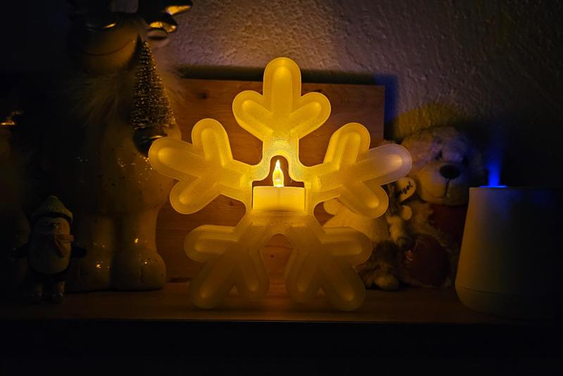 Snowflake LED Tealight