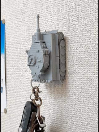 [miniP] Tiger I Key Chain/Refrigerator Magnet | 壁虎