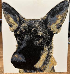 German Shepherd Puppy HueForge