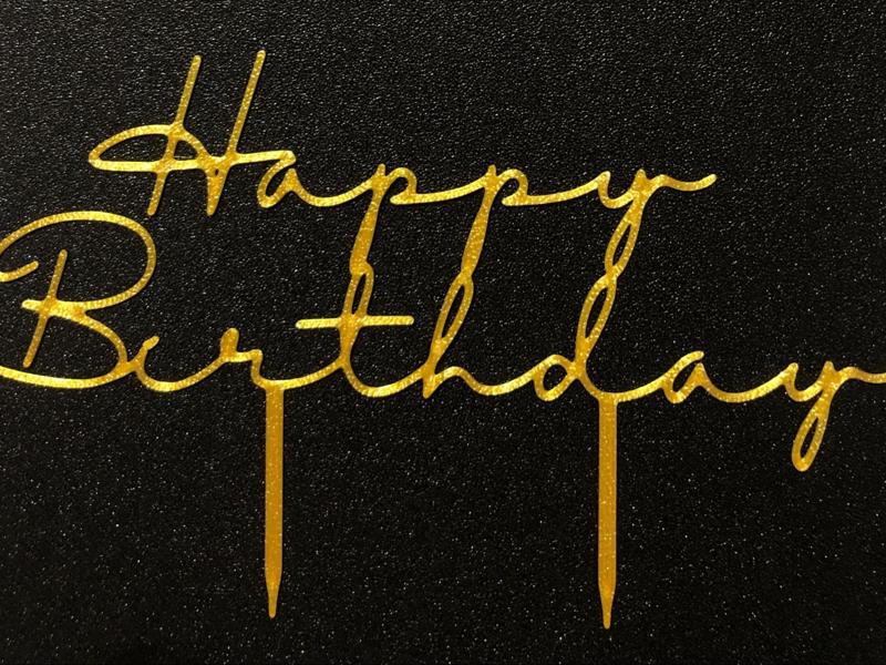 Happy Birthday cake topper