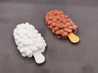 Crispy chocolate ice cream, magnet