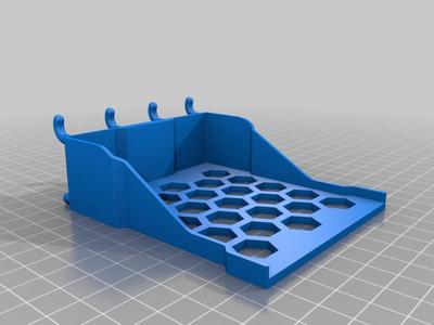 Pegboard Stackable Box Shelf