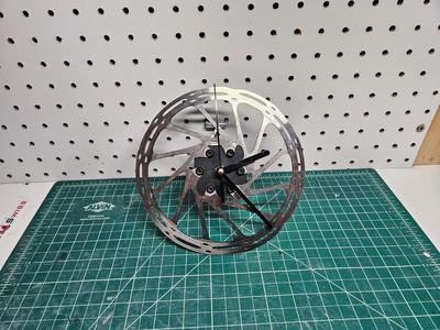Bike rotor clock