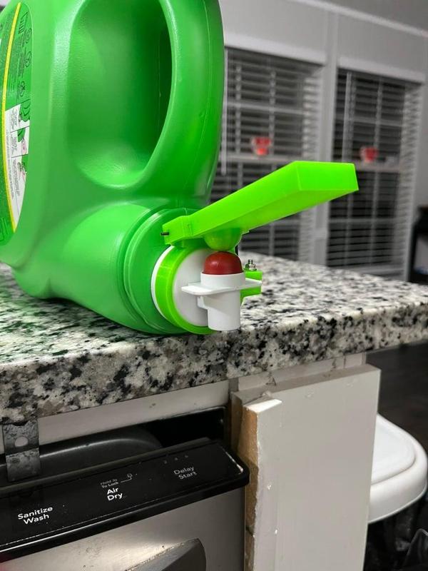 Laundry Soap Dispenser With Cup Holder