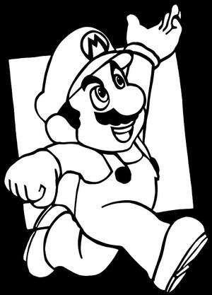 Mario stencil 15