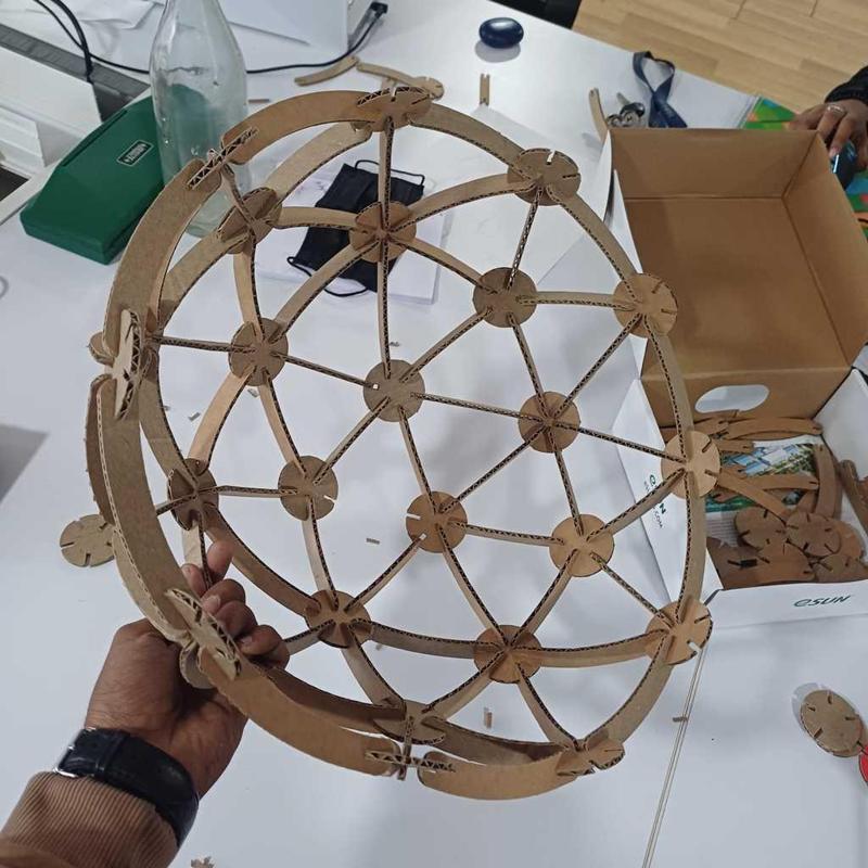 laser cut geodesic dome