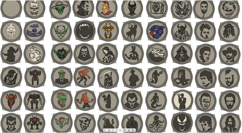 DND Tokens characters
