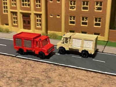 Fire engine 5 - rescue  vehicle (z-scale)