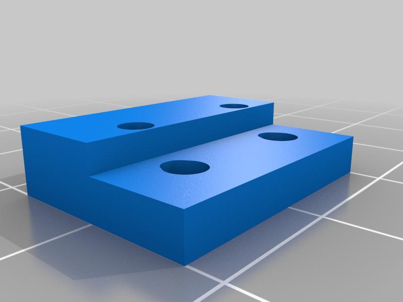 Tronxy x5sa hot end sensor mount plate.