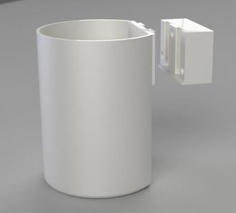 Mountable Trash-bin without Lid