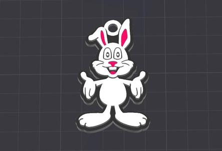 easter bunny keychain (free for commercial use)