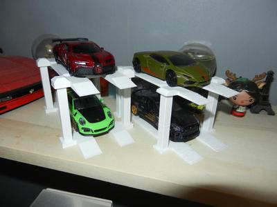 Stackable toy car stand - garage style - every 1/64 and 1/65 toy car fits