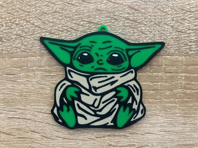 Baby Yoda keychain