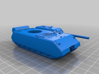Maus tank 1:100 can be 3d printed