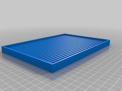 Mold for sluice mat v.2 for gold prospecting