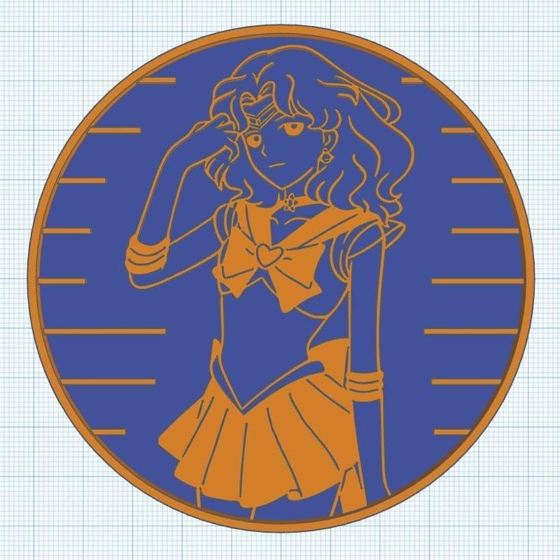 Translucent Sailor Neptune Coaster (Sailor Moon)