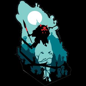 Wolf multilayer / Wolf file / princess Mononoke / Anime / studio Ghibli / 3D layer/ 3D mandala