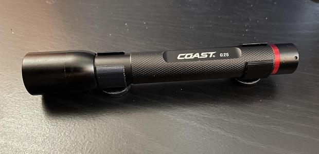 anti-roll magnetic flashlight bracket