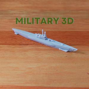 3D German Submarine Type VII for Axis & Allies or Similar Boardgames